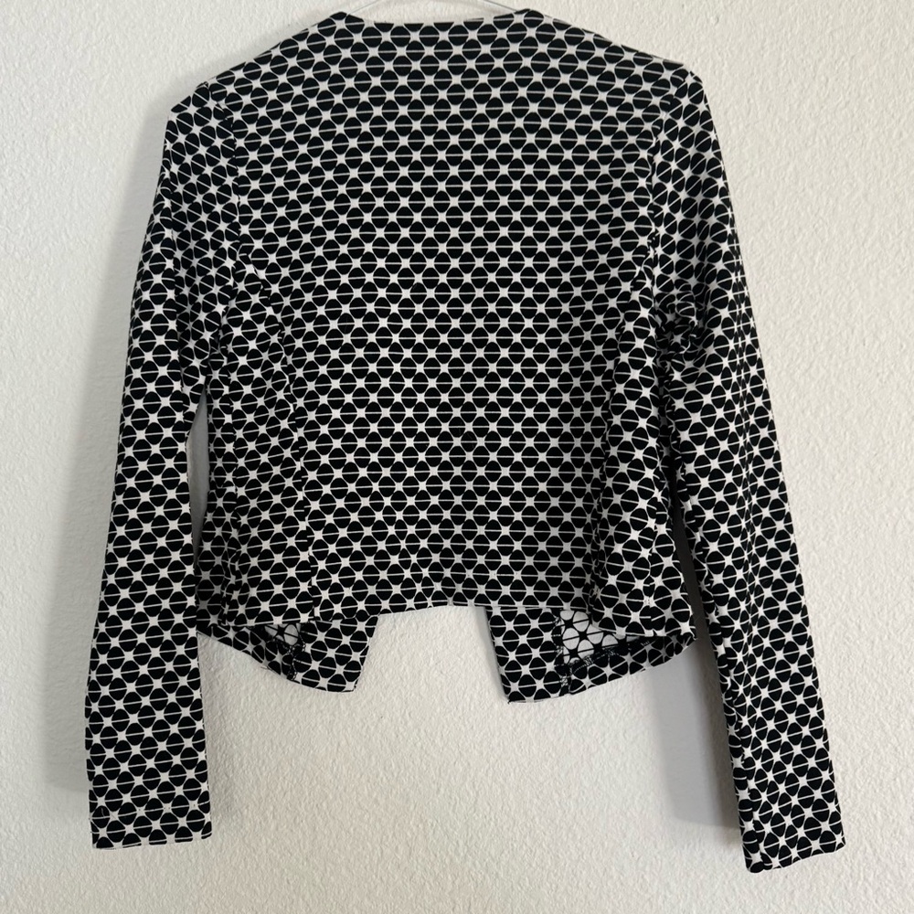 2Bella Black and White Spring Jacket Size S - Picture 11 of 12